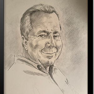 Black and White Pencil Portrait